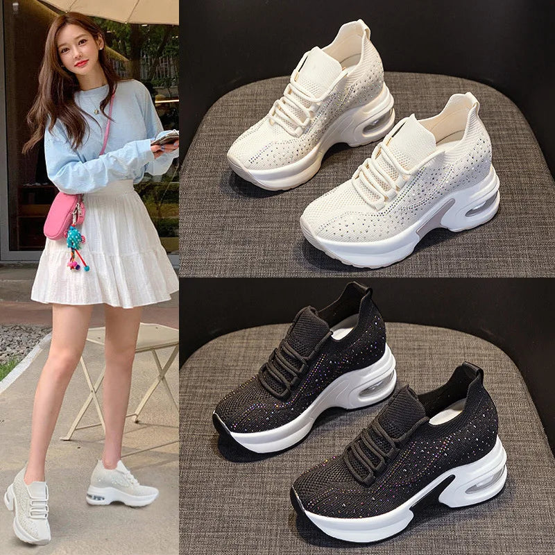 Women's Super Thick Sole Platform Chunky Sneakers